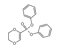 diphenyl(5,6-dihydro-p-dioxin-2-yl)phosphonate结构式