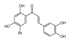 1-(5-Bromo-2,4-dihydroxyphenyl)-3-(3,4-dihydroxyphenyl)-2-propen-1-one结构式