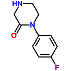 1-(4-氟苯基)-2-哌嗪酮结构式
