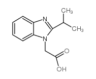 (2-异丙基-1H-苯并咪唑-1-基)乙酸结构式