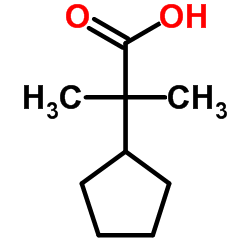 2-Cyclopentyl-2-methylpropanoic acid Structure