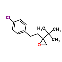 2-[2-(4-氯苯基)乙基]-2-(1,1-二甲基乙基)-环氧乙烷结构式
