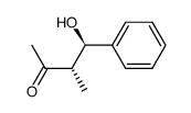 (2R*,3S*)-4-phenyl-4-hydroxy-3-methyl-2-butanone结构式