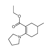 ethyl 5-methyl-2(1-pyrrolidinyl)-cyclohexene-1-carboxylate Structure