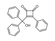 3-[hydroxy(diphenyl)methyl]-4-phenylcyclobut-3-ene-1,2-dione结构式