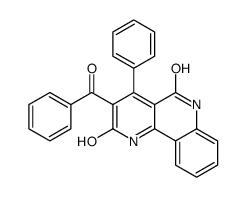 3-benzoyl-4-phenyl-1,6-dihydrobenzo[h][1,6]naphthyridine-2,5-dione结构式
