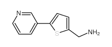 (5-吡啶-3-基噻吩-2-基)甲基胺结构式
