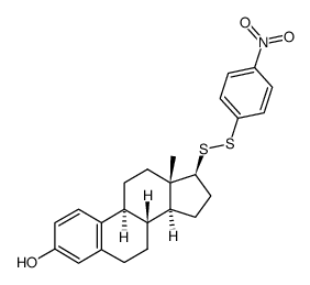 3-hydroxy-17-(4-nitrophenyldithio)-1,3,5(10)-estratriene Structure