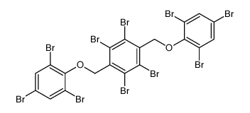 1,2,4,5-tetrabromo-3,6-bis[(2,4,6-tribromophenoxy)methyl]benzene结构式