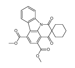 dimethyl 4,6-dioxo-5,6-dihydro-4H-pyrido(3,2,1-jk)carbazole-5-spirocyclohexane-1,3-dicarboxylate Structure