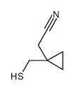 1-(mercaptomethyl)cyclopropane acetonitrile Structure