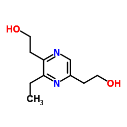 3-乙基-2,5-吡嗪二乙醇结构式