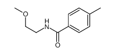 N-(2-methoxyethyl)-4-methylbenzamide Structure