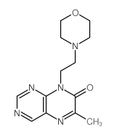 6-Methyl-8-(2-(4-morpholinyl)ethyl)-7(8H)-pteridinone Structure
