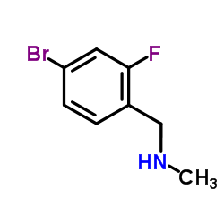 1-(4-Bromo-2-fluorophenyl)-N-methylmethanamine结构式