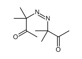 3-methyl-3-[(2-methyl-3-oxobutan-2-yl)diazenyl]butan-2-one Structure
