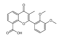 2',3'-dimethoxy-3-methylflavone-8-carboxylic acid结构式