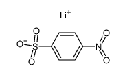 lithium p-nitrobenzenesulfonate Structure