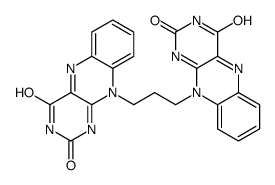 10-[3-(2,4-dioxobenzo[g]pteridin-10-yl)propyl]benzo[g]pteridine-2,4-dione结构式