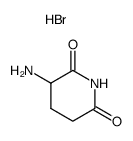 3-氨基哌啶-2,6-二酮氢溴酸盐结构式