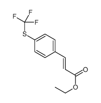 Ethyl (2E)-3-{4-[(trifluoromethyl)sulfanyl]phenyl}acrylate Structure