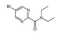 2-Pyrimidinecarboxamide, 5-bromo-N,N-diethyl Structure