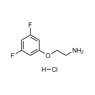 2-(3,5-二氟苯氧基)乙烷-1-胺盐酸盐结构式