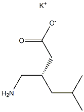 (S)-3-氨甲基-5-甲基己酸钾结构式