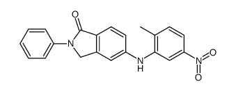 5-(2-methyl-5-nitrophenylamino)-2-phenyl-2,3-dihydroisoindol-1-one结构式
