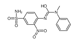 1-methyl-3-(2-nitro-4-sulfamoylphenyl)-1-phenylurea结构式