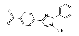5-(4-nitro-phenyl)-2-phenyl-2H-pyrazol-3-ylamine Structure