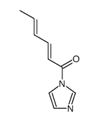 1-hexa-2,4-dienoyl-1H-imidazole结构式