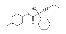 (1-methylpiperidin-4-yl) 2-cyclohexyl-2-hydroxyhept-3-ynoate结构式