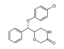 6-((4-Chlorophenoxy)(phenyl)Methyl)Morpholin-3-one结构式