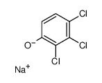 sodium 2,3,4-trichlorophenolate Structure