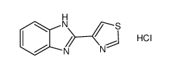1H-Benzimidazole,2-(4-thiazolyl)-, hydrochloride (1:1)结构式