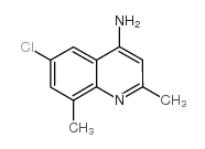 6-chloro-2,8-dimethylquinolin-4-amine Structure