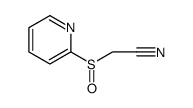 Acetonitrile, 2-(2-pyridinylsulfinyl) Structure