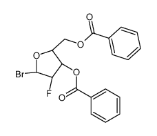 2-脱氧-1-溴-2-氟-3,5-二苯甲酰基-alpha-D-阿拉伯呋喃糖结构式