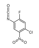 1-chloro-5-fluoro-4-isocyanato-2-nitrobenzene Structure