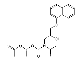 1--N-isopropylamino>-3-(1-naphthyloxy)-2-propanol结构式