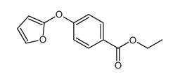ethyl 4-(furan-2-yloxy)benzoate结构式