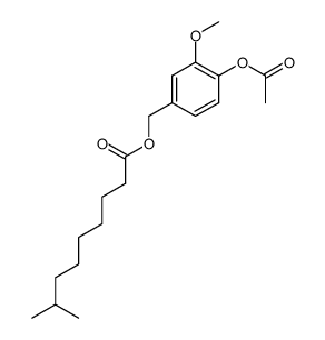 8-methylnonanoic acid (4-acetyloxy-3-methoxyphenyl)methyl ester Structure