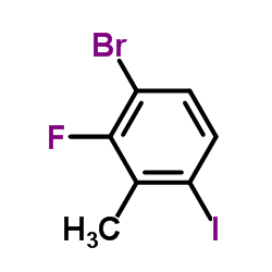1-Bromo-2-Fluoro-4-Iodo-3-Methylbenzene Structure