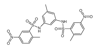 3,5-Bis-<5-nitro-2-methyl-benzolsulfonylamino>-toluol结构式
