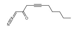 1-diazo-4-decyn-2-one结构式