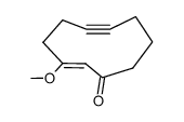 (Z)-3-Methoxy-2-cyclodecen-6-in-1-on结构式