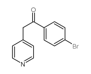 1-(4-溴苯基)-2-(4-吡啶)-乙酮结构式