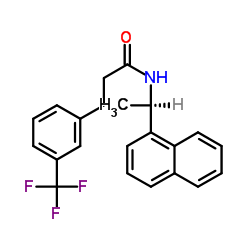 (R)-N-(1-(Naphthalen-1-yl)ethyl)-3-(3-(trifluoromethyl)phenyl)propanamide picture