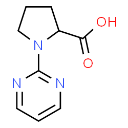 1-pyrimidin-2-ylpyrrolidine-2-carboxylic acid Structure